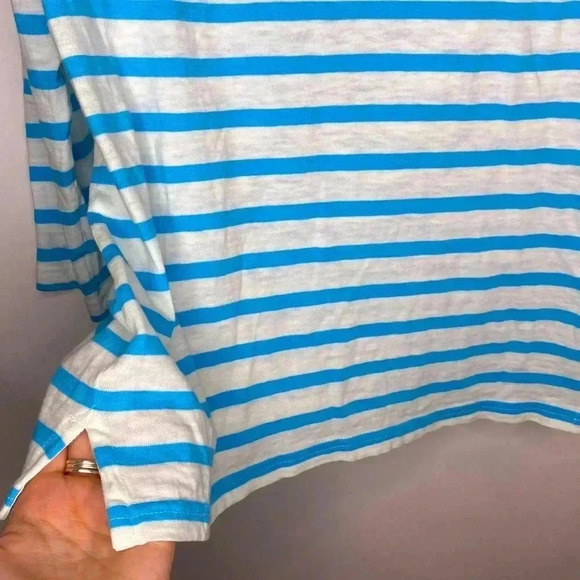 💃🏻EUC J Crew Colorblock & Striped 3/4 Sleeve Top - Picture 3 of 9